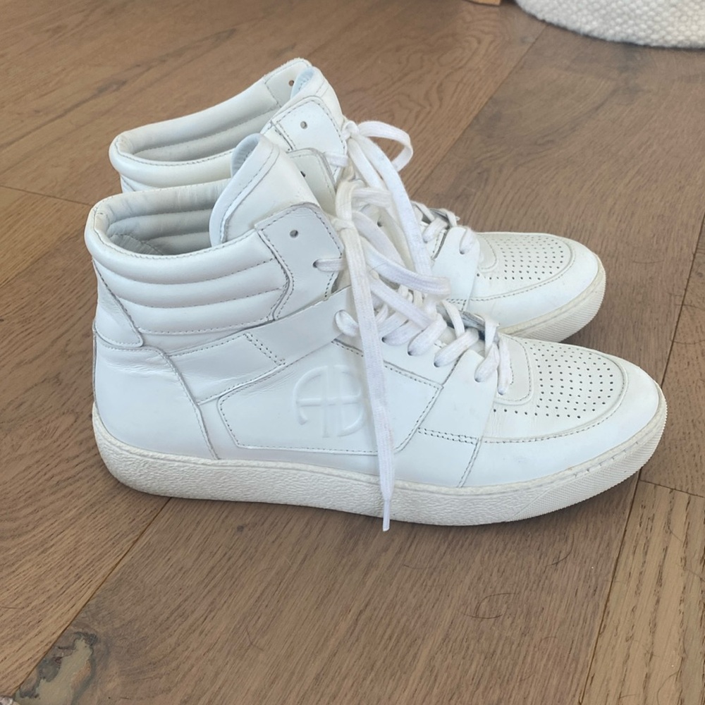 Anine Bing Hayden high top leather sneaker